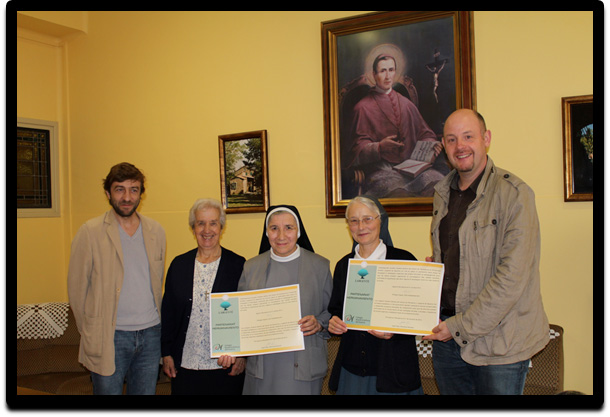 Signature officielle du partenariat entre le Colegio Nuestra Señora del Huerto (Pampelune) et Largenté