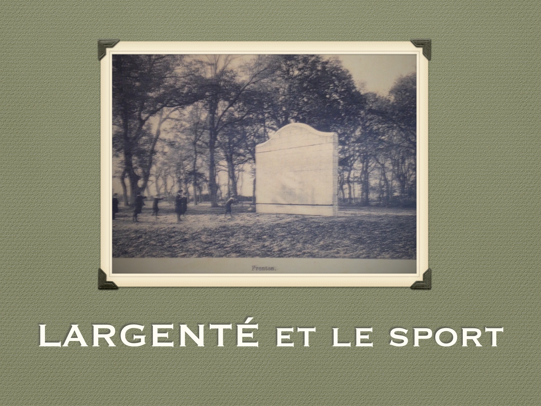 Historique LARGENTÉ et Sport